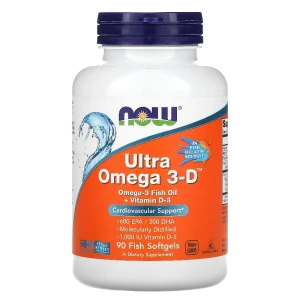 Now Foods Ultra Omega 3-D Fish 90 kapsułek - Studio Zielarskie