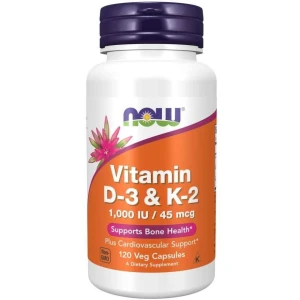 Now Foods D3 i K2 120 kapsułek - Studio Zielarskie
