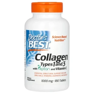 Doctor's Best, Kolagen typu 1 i 3 180 tabletek - Studio Zielarskie