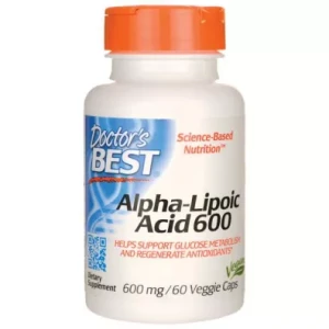 Doctor's Best Alpha-Lipoic Acid 600mg 60 kapsułek - Studio Zielarskie
