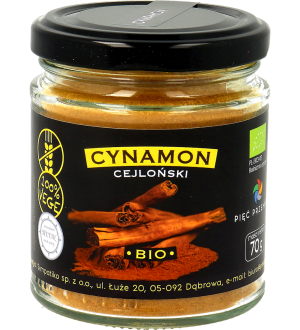 5 PRZEMIAN Cynamon cejloński mielony BIO 70g - Studio Zielarskie