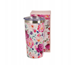 Kubek termiczny Prosty Spring Roses - Studio Zielarskie