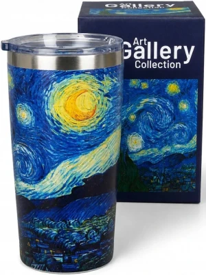 Kubek termiczny Prosty Starry Night - Studio Zielarskie