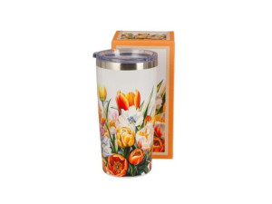 Kubek termiczny Prosty Tulipany - Studio Zielarskie