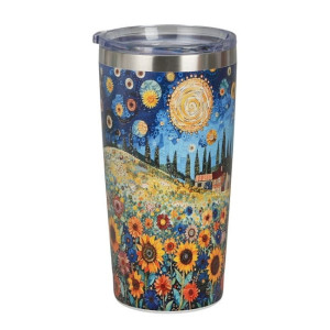 Kubek termiczny Prosty Modern Sunflowers - Studio Zielarskie