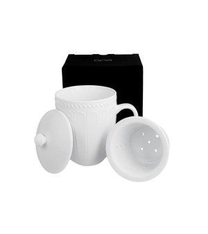 Kubek z zaparzaczem Twilight Porcelana DUO - Studio Zielarskie