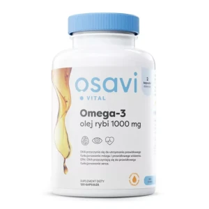 Osavi Omega-3 cytryna olej rybi 1000mg 120 kapsułek - Studio Zielarskie