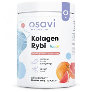 Osavi Kolagen Rybi naturalny aromat grejpfrutowy 360g - Studio Zielarskie