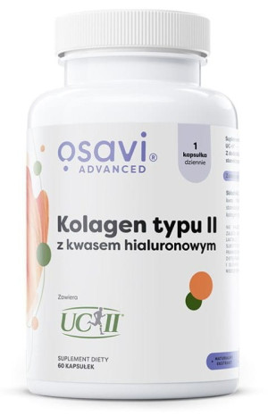 Osavi Kolagen Typu II Z Kwasem Hialuronowym 60 kapsułek - Studio Zielarskie