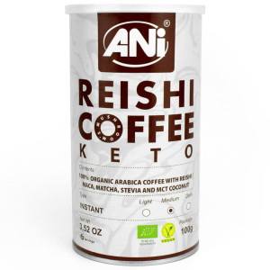 Kawa rozpuszczalna "reishi keto" bio 100 g - ANI - Studio Zielarskie
