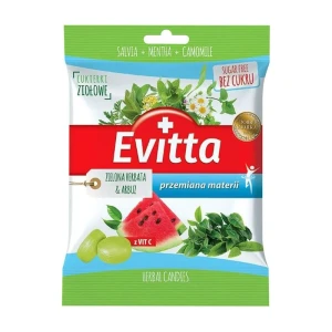 Evitta Cukierki ziołowe Arbuz zielona herbata - Studio Zielarskie