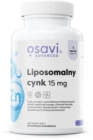 OSA Liposomalny Cynk 15mg x 120kaps. - Studio Zielarskie