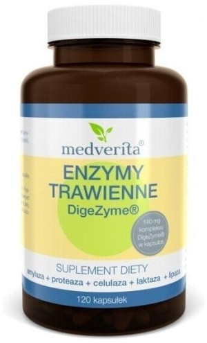 Medverita Enzymy Trawienne 120 kapsułek - Studio Zielarskie