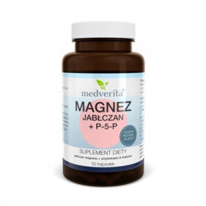 Medverita Magnez jabłczan + P-5-P 50 kapsułek - Studio Zielarskie