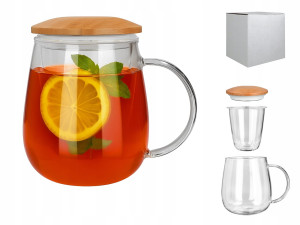 Kubek szklany 440ml - Studio Zielarskie