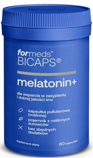 Bicaps Melatonin+ 60 kapsułek - Studio Zielarskie