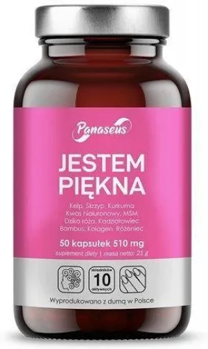 Panaseus Jestem Piękna 50 kaps. - Studio Zielarskie