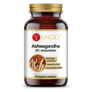 YANGO Ashwagandha 10% witanolidów 90 kapsułek - Studio Zielarskie