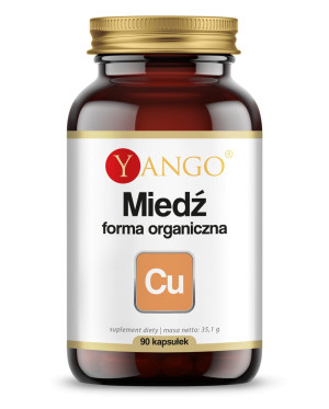 YANGO Miedź forma organiczna 90 kapsułek - Studio Zielarskie