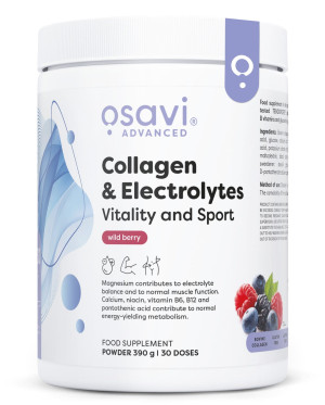 OSAVI Collagen Electrolytes 390g wild berr - Studio Zielarskie