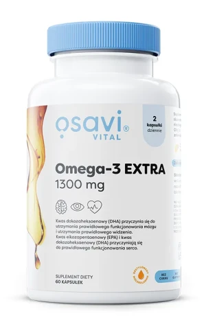 Osavi Omega-3 Extra 1300mg Cytryna 60 kapsułek - Studio Zielarskie