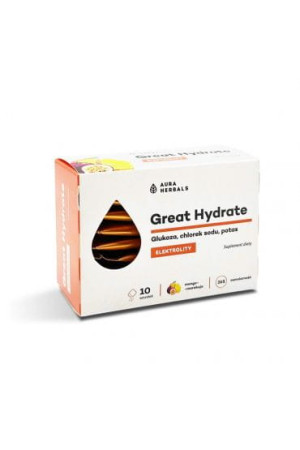 AURA HERBALS Great Hydrate mango-marakuja 10 saszetek - Studio Zielarskie