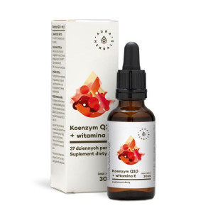 AURA HERBALS Koenzym Q10 + Witamina E 30 ml - Studio Zielarskie
