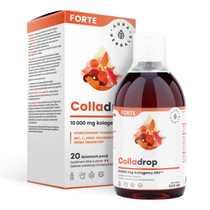 AURA HERBALS Colladrop Forte kolagen morski 500ml - Studio Zielarskie