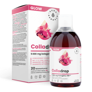 AURA HERBALS Colladrop Glow Kolagen Morski 5000mg 500ml - Studio Zielarskie
