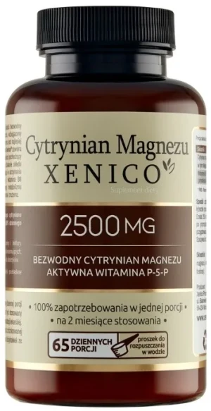 Xenico Cytrynian Magnezu proszek 165g - Studio Zielarskie