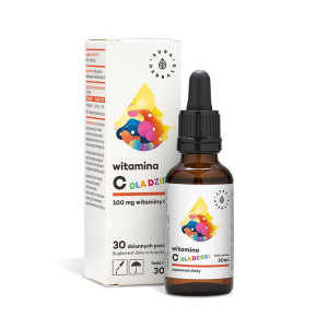 AURA HERBALS Witamina C 100 mg dla dzieci 30ml - Studio Zielarskie