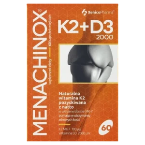 Xenico Menachinox K2 + D3 2000 60 kapsułek - Studio Zielarskie