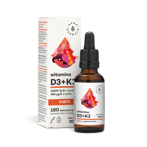 AURA HERBALS Witamina D3 4000 IU +K2 30ml - Studio Zielarskie