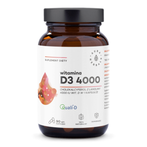 AURA HERBALS Witamina D3 4000 IU 90 kapsułek - Studio Zielarskie
