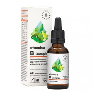 AURA HERBALS Witamina B Complex krople 30ml - Studio Zielarskie