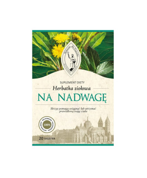 Zioła na odchudzanie. Herbatka Na nadwagę 20 saszetek Herbarium Św. Franciszka