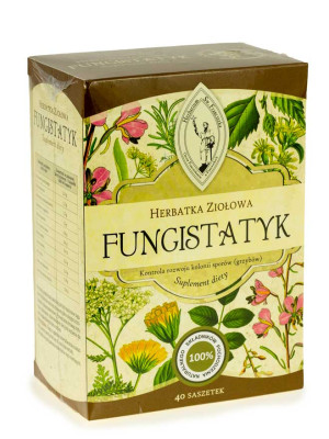 Zioła na jelita. Herbarium Św. Franciszka Herbatka Fungistatyk 40 saszetek
