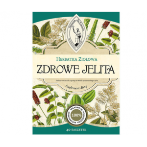 Zioła na jelita. Herbarium Św. Franciszka Herbatka Zdrowe jelita 40 saszetek