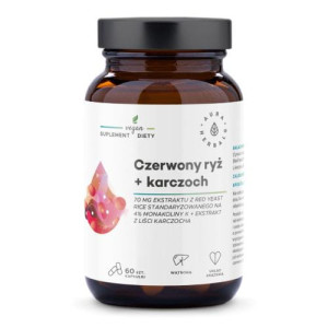 AURA HERBALS Czerwony ryż + Karczoch 60 kapsułek - Studio Zielarskie