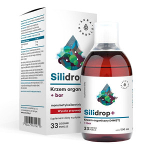 AURA HERBALS Silidrop Krzem + Bor płyn 500 ml - Studio Zielarskie