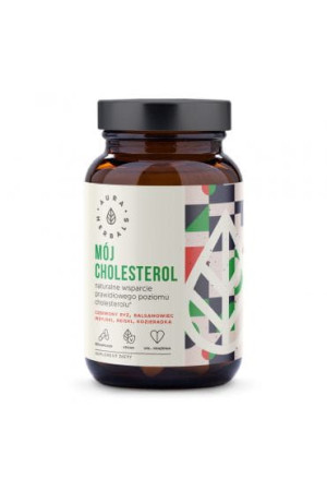 AURA HERBALS Mój Cholesterol Prawidłowy Poziom 60 kapsułek - Studio Zielarskie