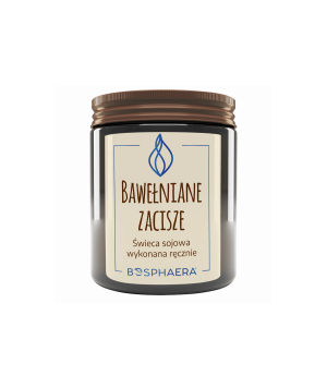 BOSPHAERA Świeca Bawełniane Zacisze 190g - Studio Zielarskie