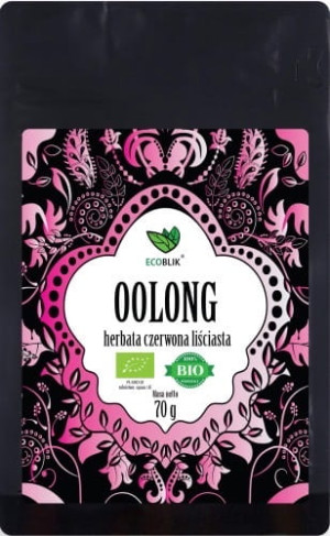 ECOBLIK Herbata ekologiczna czerwona liściasta Oolong 70g - Studio Zielarskie