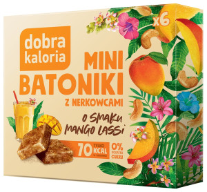 DOBRA KALORIA Mini batoniki mango 6x17g - Studio Zielarskie