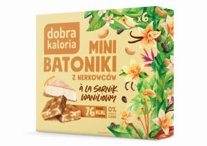 DOBRA KALORIA Mini batoniki serniczek waniliowy 6x17g - Studio Zielarskie