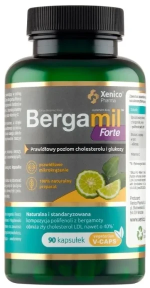 Xenico Bergamil Forte 90 kapsułek - Studio Zielarskie