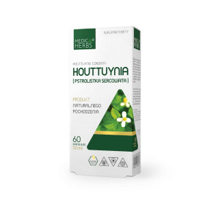 MEDICA HERBS Houttuynia (pstrolistka sercowata) 60 kapsułek - Studio Zielarskie