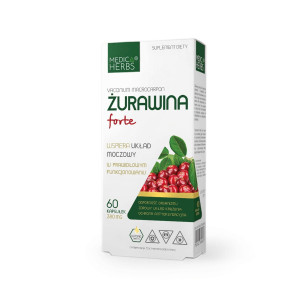 Medica Herbs Żurawina Forte 60 kapsułek - Studio Zielarskie