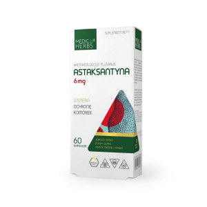 MEDICA HERBS Astaksantyna 6mg 60 kapsułek - Studio Zielarskie