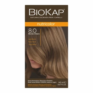 BIOKAP NUTRICOLOR 8.0 Jasny Blond 140ml - Studio Zielarskie